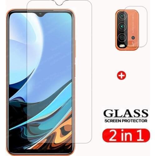 2 in 1 Tempered Glass On For Xiaomi Redmi 9T Screen Protector Safety Camera Film For Redmi Redme Red mi Note 9T Protective Glass