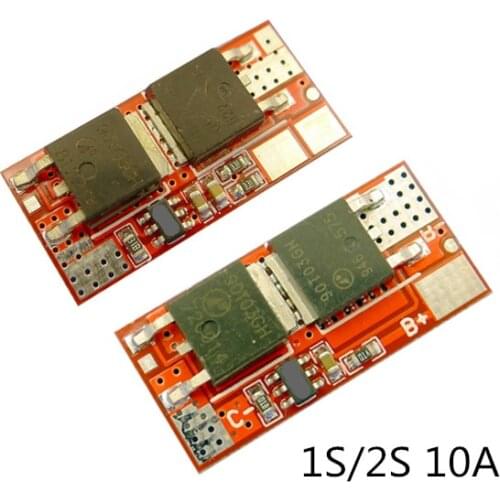 10A 1S 2S 4.2V PCB PCM BMS Charger Charging Module 18650 Li-ion Lipo 1S 10A /2S 10A BMS Lithium Battery Protection Circuit Board