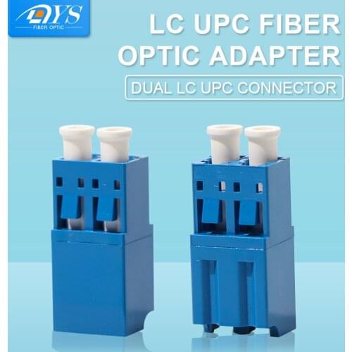 50pcs LC/UPC to LC/UPC Duplex Single Mode Fiber Optic Adapter LC Optical Fiber Coupler