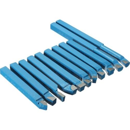 6/11Pcs Carbide Tip Tipped 8*8mm/10*10mm/12*12mm Brazed Cutter Tools Bit Milling Set For Metal Lathe Tools