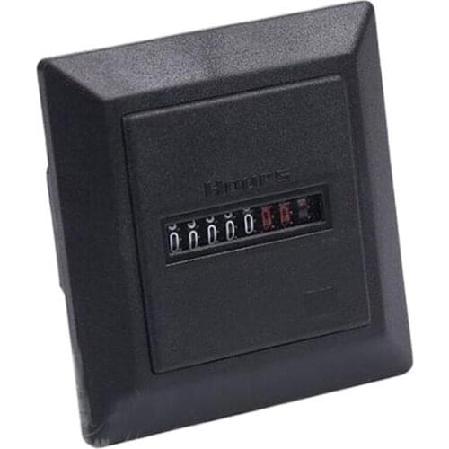 7 digtal 240V square non-resettable quartz sealed HM-1 Hour Meter