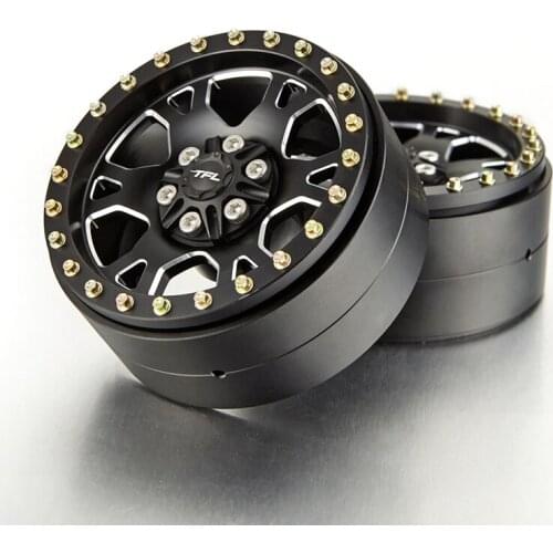 TFL RC Car accessories 1/10 AXIAL SCX10 Rock Crawler 2.2 inch Metal Wheel K Upgraded TH01974-SMT6