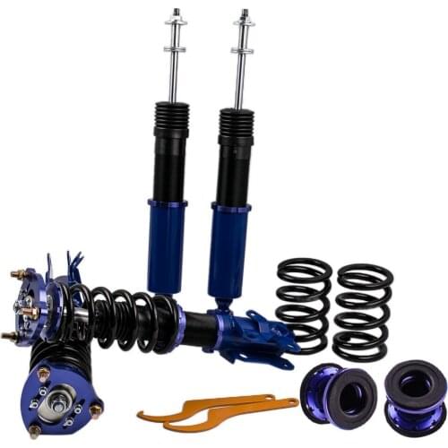 Damper Force Front Rear 4pcs Adj.Damper Coilover Suspension Kits For Honda Civic 2006-2011 LX EX SI FA5 FG2 FG1 Blue
