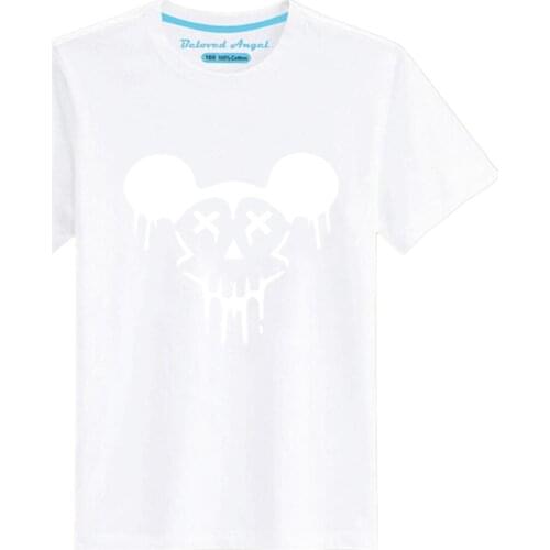 Kids Night Light Punk Rock Tees Childrens Clothing Short Sleeves Tops Boys Girls Luminous Brand New T-shirts Baby Clothes