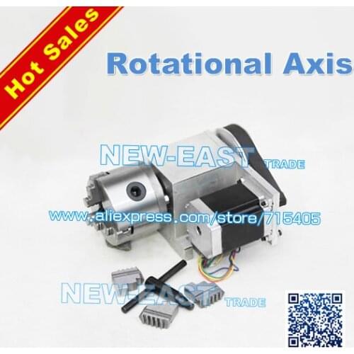 CNC Router Rotational Axis the 4th Axis A axis for the engraving machine 80mm