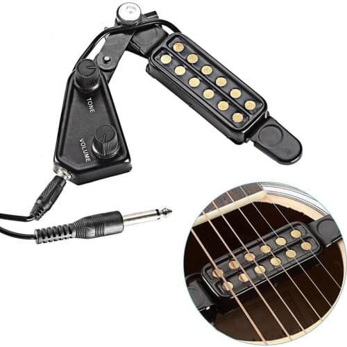 Guitar Sound Hole Humbucker Acoustic Transducer Tone Volume Preamp Pickups P-011 Transducer Tone Volume Preamp Pickups Pickups