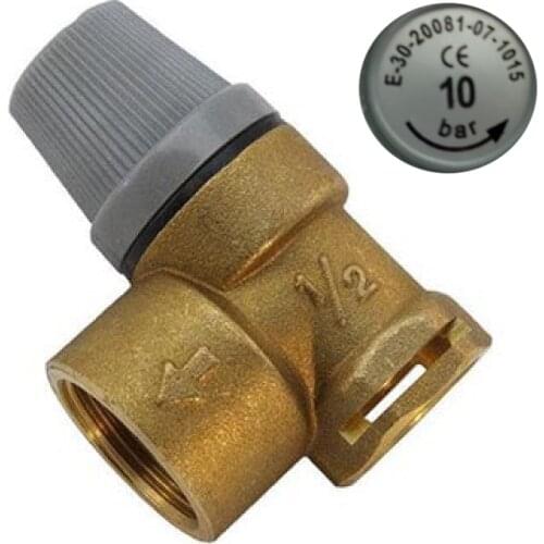 VAILLANT 190745 PRESSURE RELIEF VALVE 10 BAR Vaillant Aquaplus - 5 PIECE