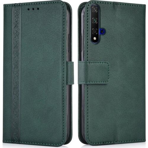 Wallet Leather case on Huawei nova 5T 5 T YAL-L21, YAL-L61, YAL-L71, YAL-L61D 6.26'' Cover For Huawei Nova 5T Nova5 T Book Case