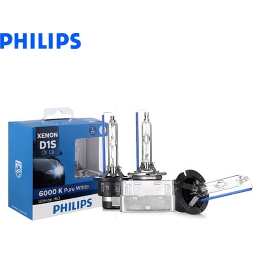 Philips D1S D2S D2R D3S D4S Ultinon HID 6000K Cool Blue Xenon White Light Car Upgrade Headlight Bulbs Flash Quick Start, Pair