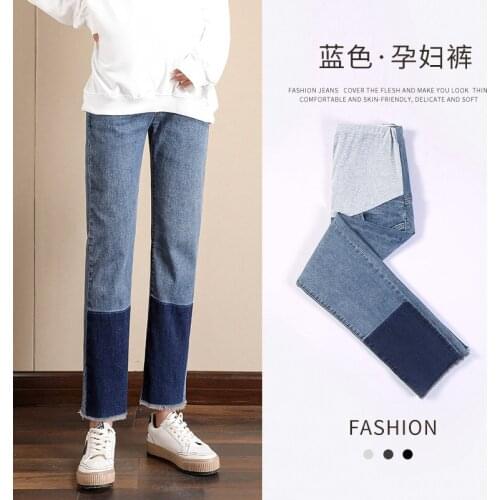 Fashion Maternity Cowboy Pants Women Classic Womens Pregnancy Mom Jeans Prenatal Wear For Pregnant Women