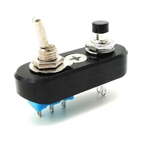 Motorcycle Handlebar Engine Start Stop Kill Lever Switch Waterproof Custom Black Color