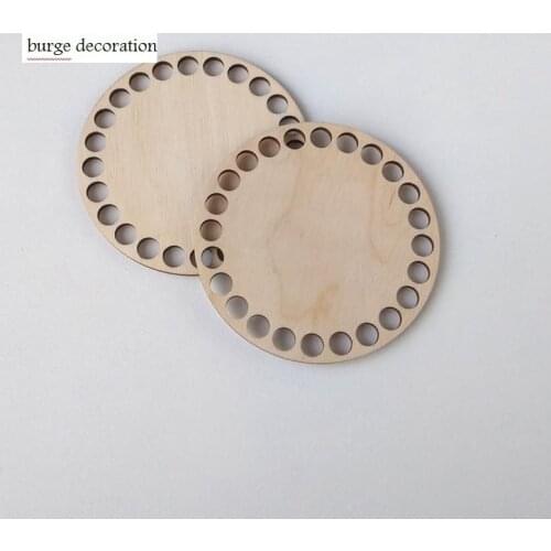 Set of 20pcs Circle wooden base 4 in Wooden Bottoms for Crochet Baskets