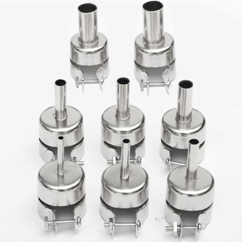 10pcs Hot Air Generator Nozzles Heat Air Machine Solder Hot Air Soldering Station 3/4/5/6/7/8/10/12mm for850 852 858 950 952 702