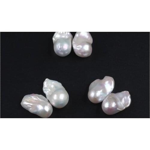 17-19mm natural freshwater white big baroque shape pearl without hole loose beads for jewelry making