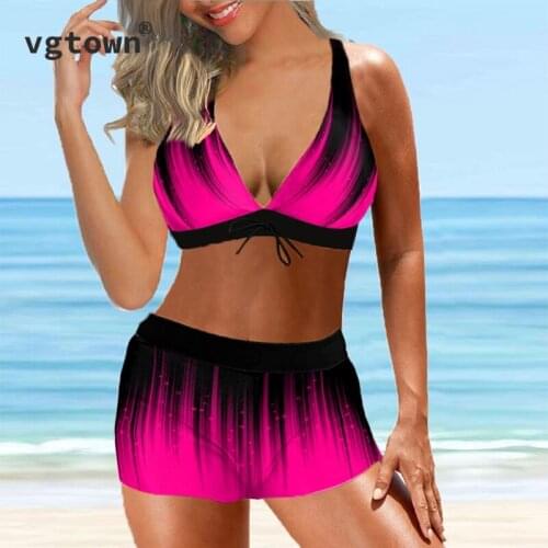 2022 New Large Size 6XL 8XL Swimsuit Women Sexy Bikinis Set Print Swimwear Women High Waist Bikini Push Up Swimming Suit
