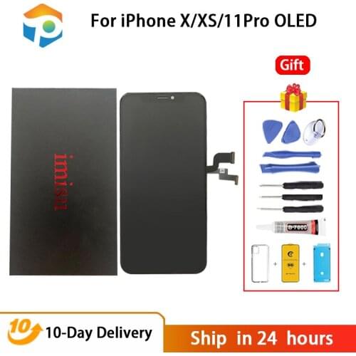 OLED For iPhone X LCD Display OLED With 3D Touch Screen Digitizer Assembly For iPhone X OLED 5.8 Inch Repair Part Free Tools
