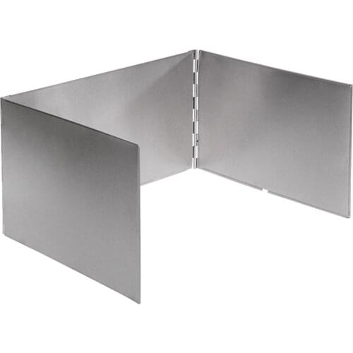 Outdoor Foldable Stove Windshield Camping Cooking BBQ Gas Cassette Stove Aluminium Alloy Wind Screen Shield Camping Equipment