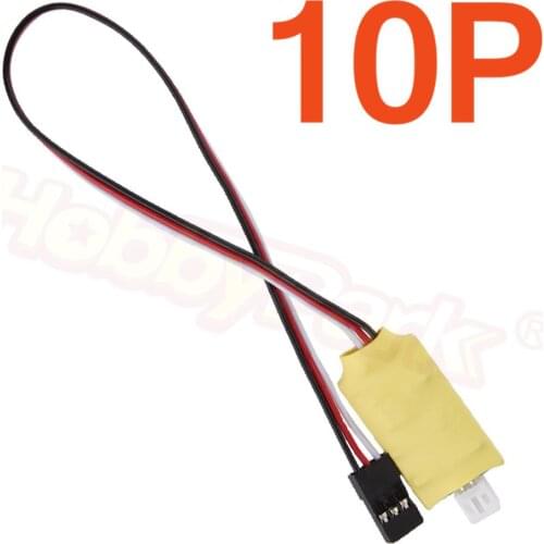 10Pieces RC Winch 3 Ways 3CH Remote Controller Receiver Cable for 1/10 Axial SCX10 TRX4 D90 TF2 Tamiya CC01 RC Crawler Car Parts