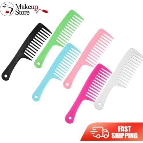 Large Wide Tooth Comb Anti-static Curly Hair Comb Detangling Reduce Hair Loss Comb Net Red Special Long Hair Comb