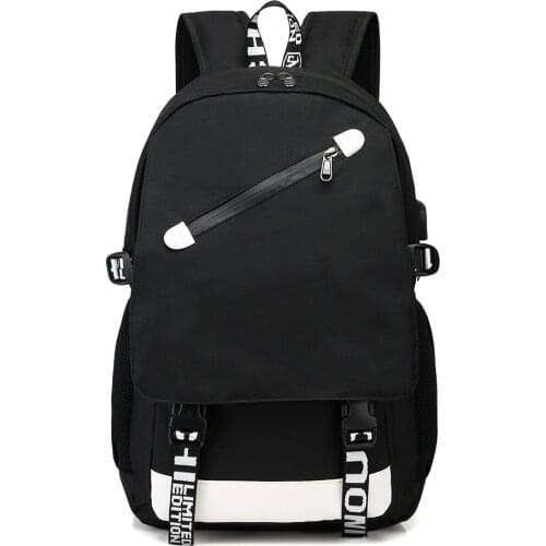 Customized Own Logo Backpack Travel Black Cool Bookbag Zipper School Bags for Teenage Girls Back Pack A-ven--gers