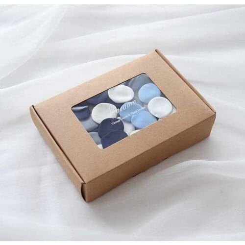 Uclio 500Pcs Silk Rose Petals Dusty Blue Navy Flower Petals for Wedding Flower Girl Basket Aisle Scatter Dinner Table Party