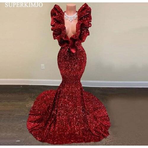 SuperKimJo Abiti Da Cerimonia Da Sera 2020 Sleeveless Mermaid Evening Dresses Long Lace Applique Elegant Beaded Evening Gown