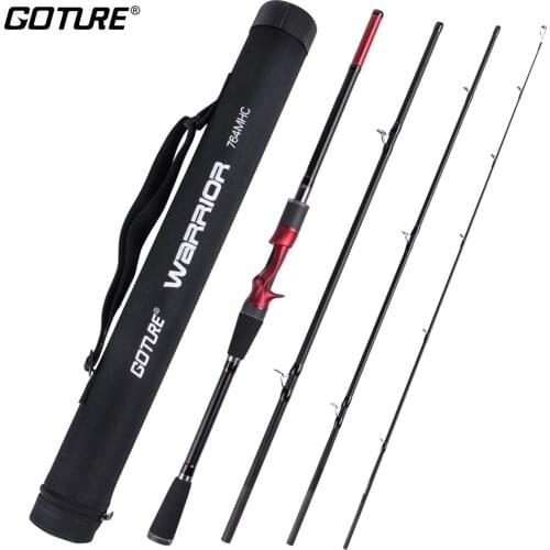 Goture 4 Pieces Carbon Fiber Fishing Rod 2.7M 2.4M 2.28M 2.13M Spinning Casting Portable Travel Rods For Freshwater Saltwater