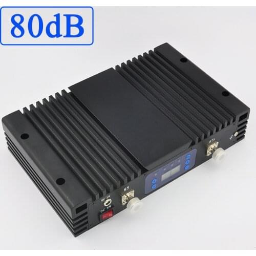 Lintratek 80dB 27dBm Signal Booster 3G 4G LTE Repeater 2100 1800 2600MHz Amplifier AGC MGC 0.5W High Gain Large Coverage