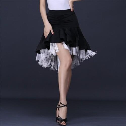 Adult Female Sexy Tassel Latin Dance Skirt Latin Competition Costumes Stage Practice Performance Dance Wear