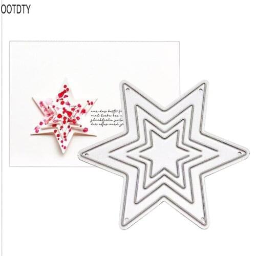 Stars Metal Cutting Dies Stencil Scrapbooking DIY Album Stamp Paper Card Emboss