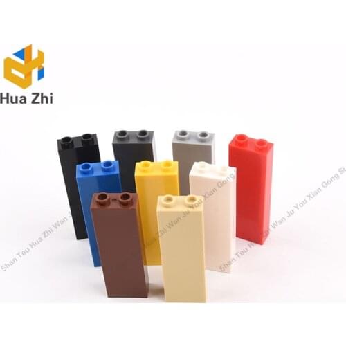 Building Blocks Parts 46212 / 2454 10PCS Brick 1 x 2 x 5 without Side Supports LEGOING MOCS Education