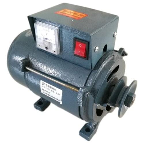 220V High Power 3500W Small Pulley Type Permanent Magnet Lighting Generator Belt Type 220V Diesel Engine Copper Wire