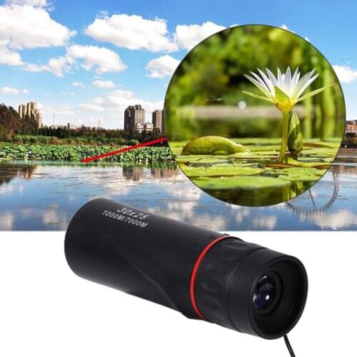 30X25 Optical Zoom Field Glasses Telescopes Clear View Red Film Hunting HD Binoculars Adjustable Focal Length or 7X Monocular