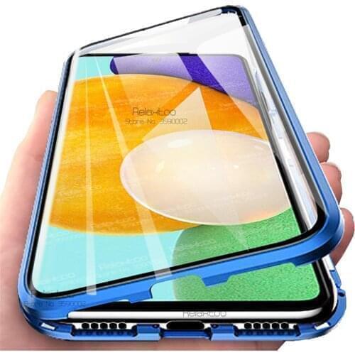 360° Magnetic Flip Case For Samsung Galaxy A52 A72 5G A32 4G Sumsung A 32 52 72 Double-Sided Tempered Glass Phone Covers Coque