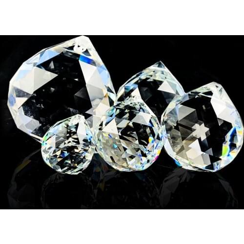 30/40/50/60/70MM Chandelier Crystals Ball Hanging Pendant Suncatcher Crystal Prisms Wedding Christmas Tree Decor Accessories