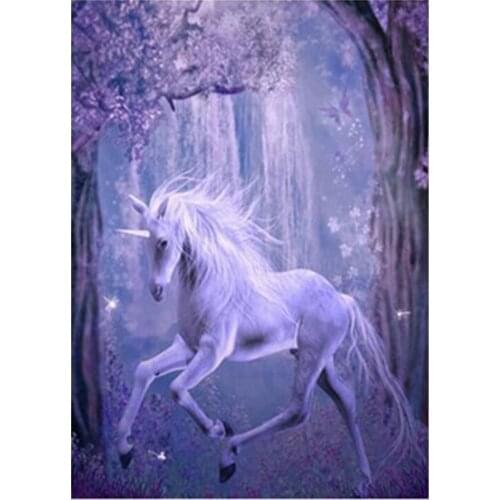 5d diy diamond painting unicorn, 3d diamond paintings animals