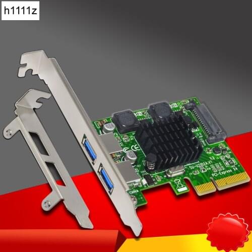 USB 3.1 PCI Express Card 2-Ports Superspeed USB 3.1 10Gbps Raiser Adapter PCIE PCI-E 3.0 X4 ASMedia ASM3142 Chipset for Desktop