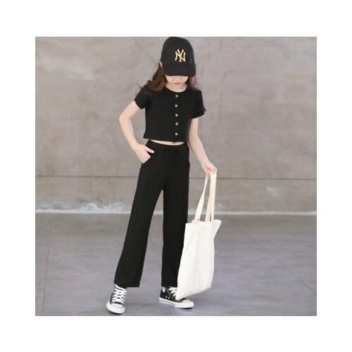 Baby Toddler Kids Girls Clothes T-shirtTop Flower Pants Outfit Summer Set Clothes set Mother Kids Girl Summer Clothing