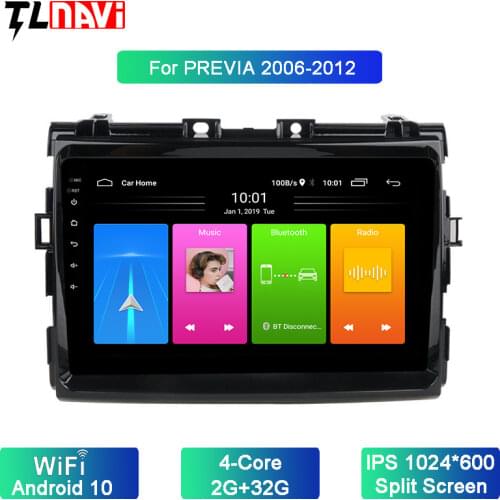 Android 10 Car Multimedia Player for 1Toyota Estima/PREVIA/Tarago/Canarado radio stereo gps navigation system