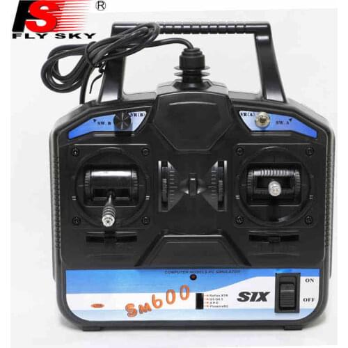 Flysky FS-SM600 SM600 6CH RC Simulator Transmitter RC USB Flight Simulator Cables for G7/G6 G5.5 G5 PH5.0 Airplane RC Drone