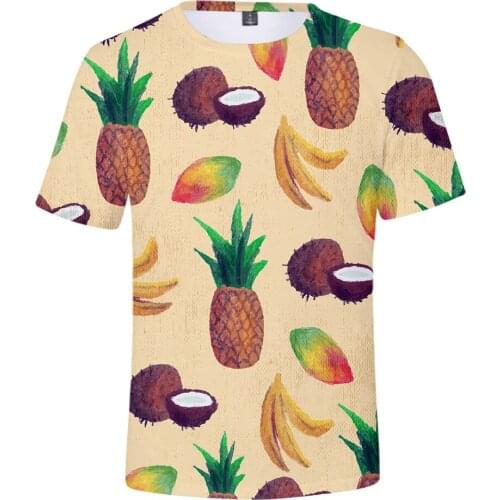 High Quality Fruit 3D T shirt Men/Women Summer Fashion Casual Hip Hop T-shirt Print Fruit Mens T-shirts Short Sleeve Tops