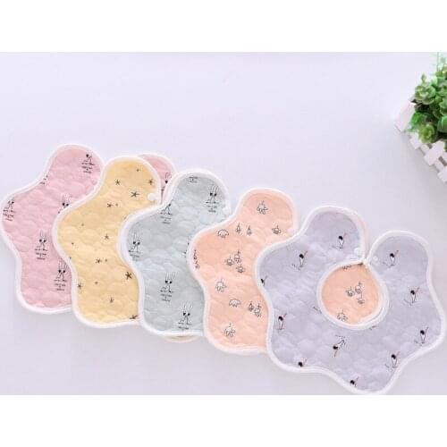 Newborn Cotton Bibs For Boys And Girls Cute Cartoon Baby Saliva Towels Feeding Burp Cloth Baby Supplies