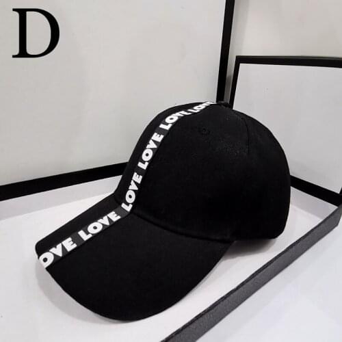 HT552 2020 New Women Men Baseball Cap Female Outdoor Adjustable Letter Printed Womens Hats Summer Black Color