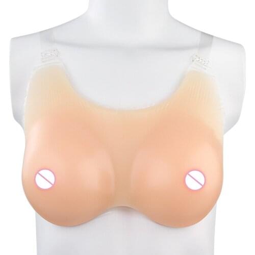 JD Style Simulation Real Skin Bionic Drag Queen Artificial Bosom False Boobs for Transgender or Enlarging Chest