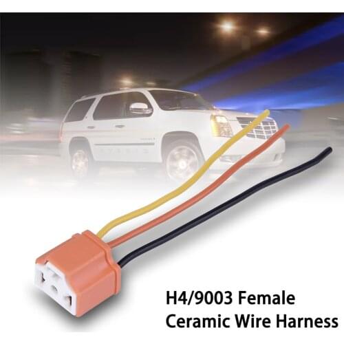 H4 led 9003 HB2 Car Headlight Ceramic Bulb Holder Extension Automotive Wire Halogen Adapter Socket Lamp Connector Accessories