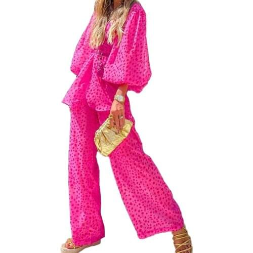 Autumn Sexy Polka Dot Romper Women Elegant V-Neck Short Sleeve High Waist Jumpsuit Female Loose Wide Leg Playsuits Fashion