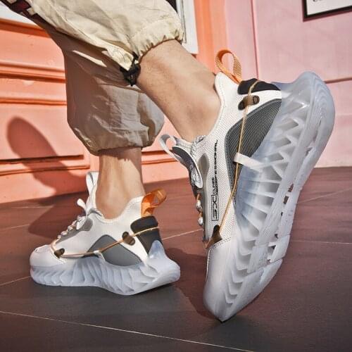 Summer Blade Running Shoes For Men Breathable Sneaker High Quality Hard-wearing Jogging Shoes Street Trendy No-slip Sports Shoes