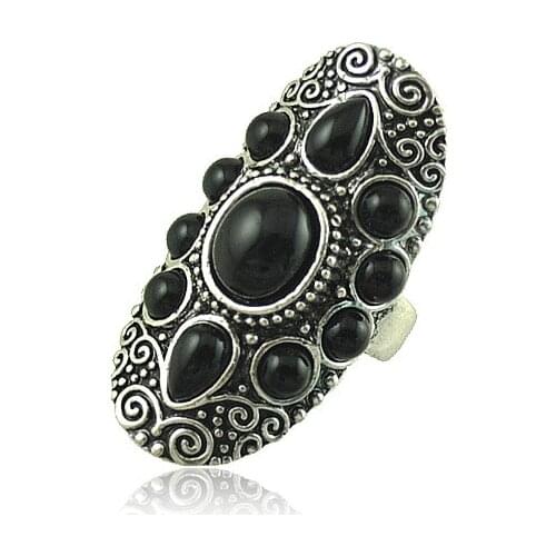 LosoDo new style Europe and America Foreign Bohemian Ring Trade Middle East Ornament Retro Totem Varved Forefinger Ring