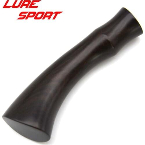 LureSport Black Wood Handle 11cm Finger shape grip Rod Building Component Repair Pole DIY Accessory