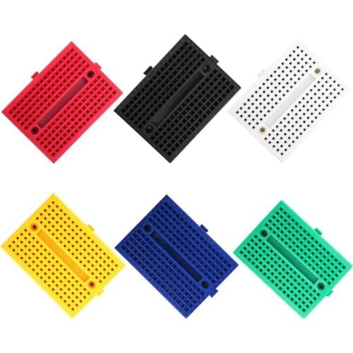 Breadboard 170 points Mini Solderless Prototype Experiment Test Breadboard 170 Tie-points 35*47*8.5mm for arduino diy kit